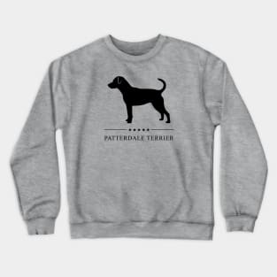 Patterdale Terrier Black Silhouette Crewneck Sweatshirt